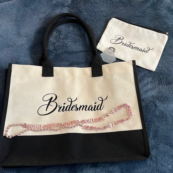 Bridesmaid tote bag and accessories - Picture 1 of 4